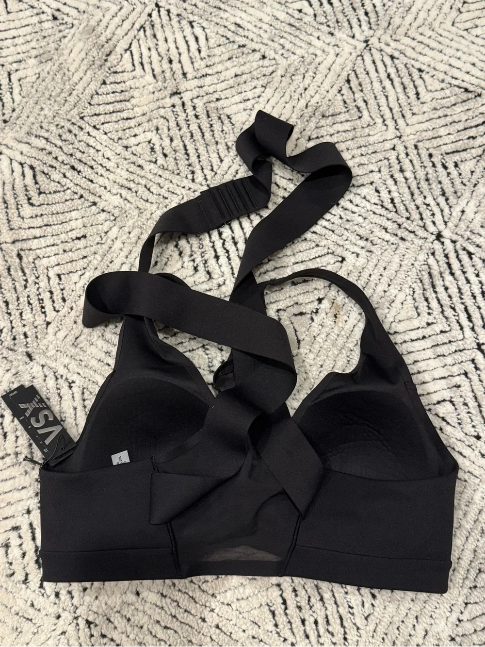 VSX SuedeEffect Plunge Wrap Sports Bra